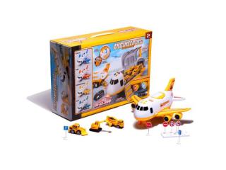 Detské lietadlo so stavebnými vozidlami