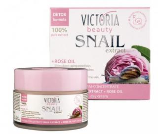 Victoria Beauty Snail extract Denný krém so slimačím extraktom a ružovým olejom, 50 ml