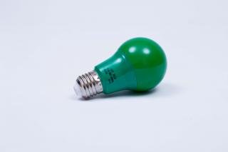 Zelená LED žiarovka 7W E27 6500K AN95