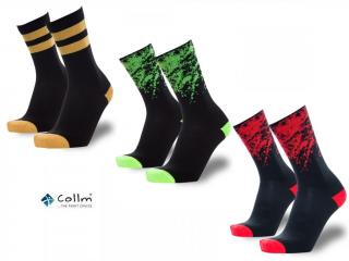Športové ponožky COLLM set 3 páry s bavlnou Velikost: EUR 37 - 39