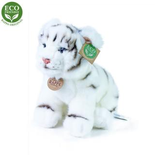 Eco-Friendly tiger biely sediaci 25 cm