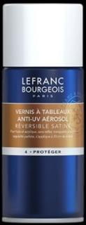 Záverečný lak LEFRANC BOURGEOIS - na olej a akryl - sprej 400 ml - saténový