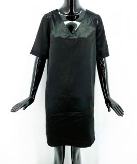 Dámske módne saténové šaty Lpb Woman, čierne Veľkosť XS-XXL: L