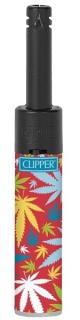Zapaľovač Clipper Minitube Konopné Listy Clipper motív: Color Leaves červený
