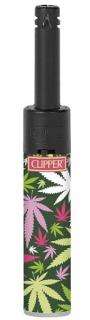 Zapaľovač Clipper Minitube Konopné Listy Clipper motív: Color Leaves zelený