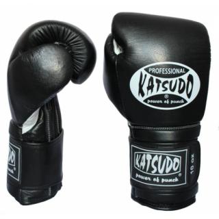 Boxerské rukavice - Katsudo - Profesionál II - čierne (Boxerské rukavice - Katsudo - Profesionál II - čierne)