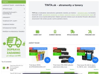 Tonery, cartridge, náplne do tlačiarní za skvelé ceny | TINTA.sk