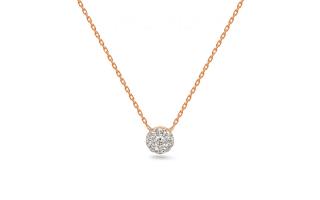 Briliantový náhrdelník z ružového zlata 0.050 ct IZBR908RHR