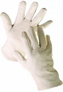 Pracovné rukavice PIPIT ČERVA Bavlnené nebielené (Cena za pár)
