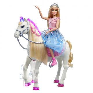 MATTEL - Barbie Princess Adventure Princezná A Kôň So Svetlami A Zvukmi