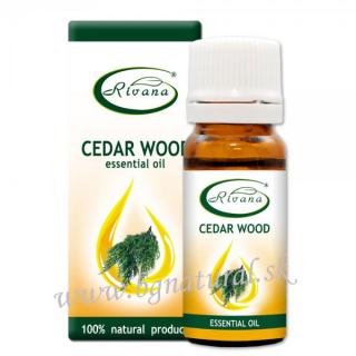 RIVANA - 100 % čistý éterický cédrový olej 10 ml (Pure Essential Cedar Wood Oil)
