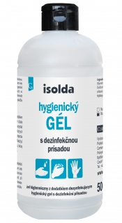 ISOLDA hygienický gél s dezinfekčnou prísadou 500ml (Dezinfekčný gél 500 ml)