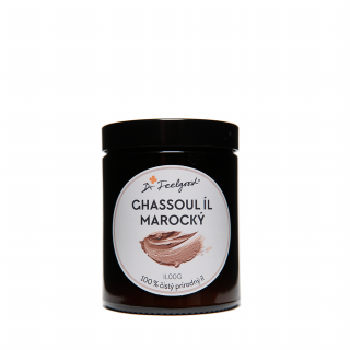 Dr.Feelgood Ghassoul Marocký íl 150 g (100 % čistý marocký (ghassoul) íl vhodný pre všetky typy pokožky, hlavne pre mastnú, k tvorbe pleťových masiek)