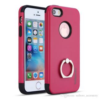 Caseology Ring 2v1 plastovo - silikónový kryt (obal) pre iPhone 6/6S - červený