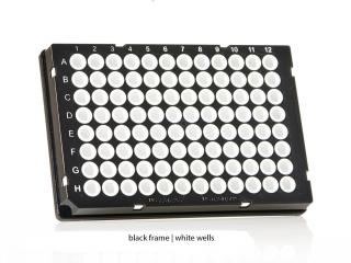 FrameStar® 96 Well Skirted PCR Plate Farba: white wells, black frame