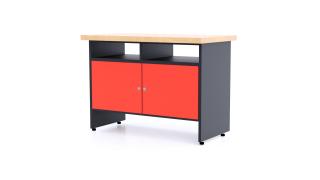 Kovový pracovný stôl SD2 Farebné prevednie: Červená