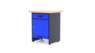 Kovový pracovný stôl WB1B-2s - Modul Farebné prevednie: Modrá