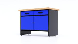 Kovový pracovný stôl WB2 Farebné prevednie: Modrá