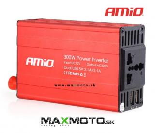 Menič napäta AMiO 12V/230V 150W/300W/600W 2xUSB PI01PI03 MODEL: 300W/600W