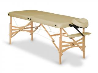 Skladací masážny stôl HABYS® Panda Farba: béžová (#33) - Vinyl Flex, Veľkosť a farba rámu: 180 x 60 cm - buk svetlý