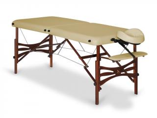 Skladací masážny stôl HABYS® Panda Farba: béžová (#33) - Vinyl Flex, Veľkosť a farba rámu: 180 x 70 cm - buk tmavý