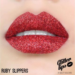 Glitter Lips, vodoodolné trblietky na pery - Ruby Slippers 3,5ml