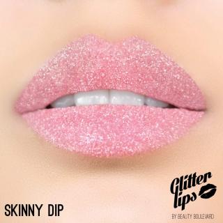 Glitter Lips, vodoodolné trblietky na pery - Skinny Dip 3,5ml