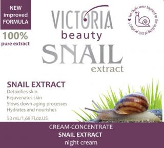 Victoria Beauty Snail Extract  Nočný krém so slimačím extraktom, 50ml