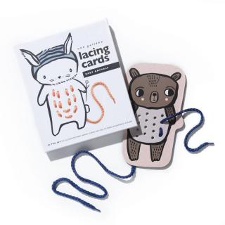 Lacing Cards - Baby Animals  Prevliekacie a šnurovacie kartičky