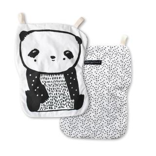 Šuchotavá panda pre bäbátká z organickej bavlny  Šuchotavá hračka