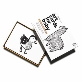 Wee Gallery Art Cards Baby Animal - kontrastné kartičky  Kontrastné kartičky