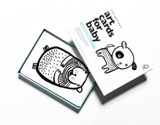 Wee Gallery Art Cards Pets - kontrastné kartičky