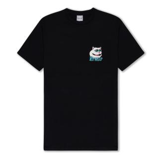 Čierne tričko RIPNDIP TRIO TEE BLACK Veľkosť: XL, Farba: Čierna
