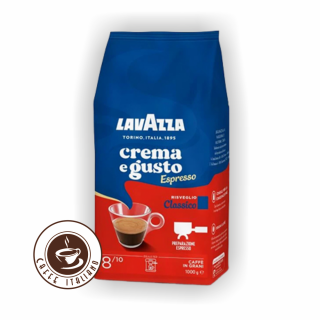 Lavazza Crema e Gusto Espresso Risveglio Classico 1kg  20% Arabica + 80% Robusta