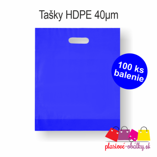Tašky HDPE Balenie: 100 ks balenie, Farba: Modrá, Rozmer: 300 x 350 mm