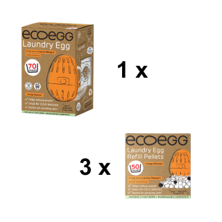 Ecoegg balík na 1 rok prania vôňa pomarančové kvety