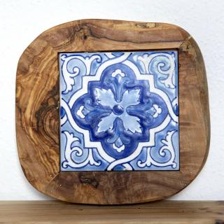OLIWOOD Podložka drevo & keramika 20 x 20 cm Vzor: mediterran 10