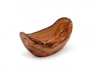 OLIWOOD Rustikálna miska z olivového dreva 12 x 8 cm Veľkosť: grande 19 x 9 cm