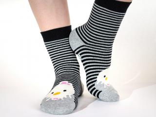 Veselé Termo ponožky Sliepka - protišmykové Veľkosť: 35-38