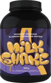 BrainMax Milkshake Protein, BIO, 1000 g  BIO srvátka + BIO mliečny proteín Príchuť: Borůvkový cheesecake