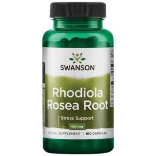 Swanson Rhodiola Rosea Root (Rozchodnica ružová koreň), 400 mg, 100 kapsúl