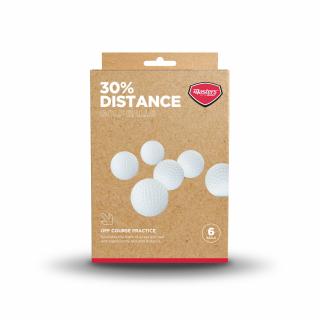 Masters 30% Distance Golf Balls pack 6 white