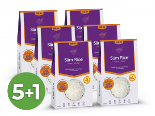 Výhodný balíček konjakovej ryže Slim Pasta bez nálevu 5+1 zadarmo