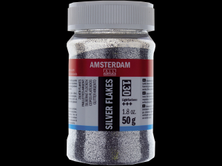 Amsterdam strieborné glitre - 50g