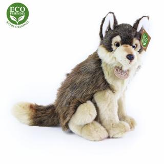 Plyšový vlk sediaci, 28 cm ECO - Friendly