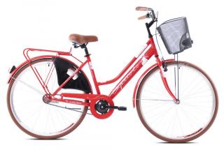 Mestský bicykel Capriolo Amsterdam Lady 28 /1 červené