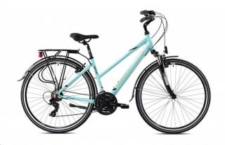 Trekový bicykel Capriolo TOURING ROADSTER LADY 28 x17  olivovo-tyrkysové (2021)