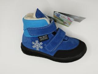 Jonap Jerry zimné topánky s membránou- Svetlomodrá vločka vlna SLIM Veľkosť: 23