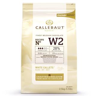 Biela čokoláda Callebaut W2 (28%) 2,5kg