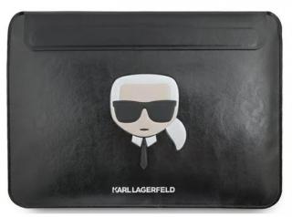 Karl Lagerfeld Head Embossed Computer púzdro 16  Black